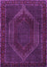 Machine Washable Persian Purple Traditional Area Rugs, wshtr2260pur