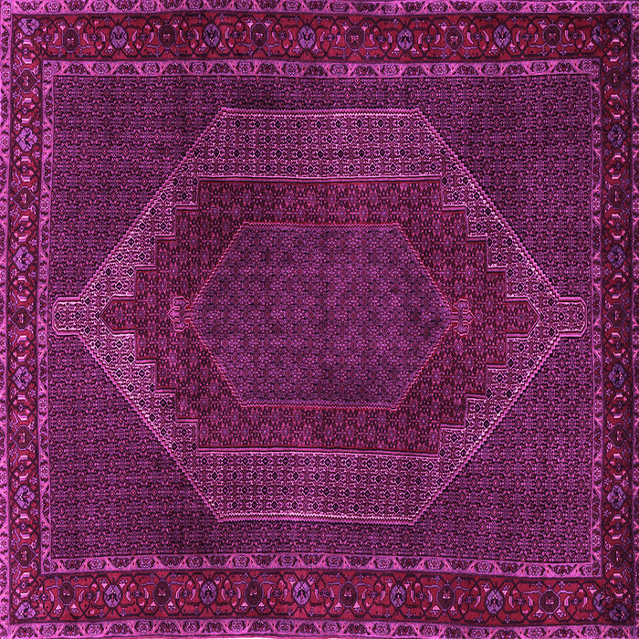 Square Machine Washable Persian Pink Traditional Rug, wshtr2260pnk