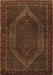 Machine Washable Persian Brown Traditional Rug, wshtr2260brn