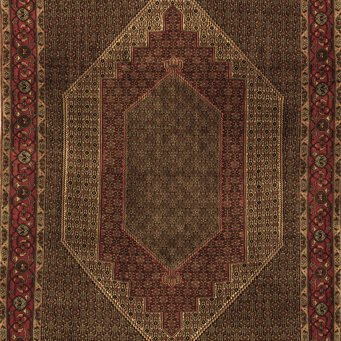 Machine Washable Persian Brown Traditional Rug, wshtr2260brn