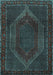 Machine Washable Persian Light Blue Traditional Rug, wshtr2260lblu