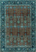 Persian Light Blue Traditional Rug, tr2261lblu