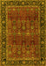 Persian Yellow Traditional Rug, tr2261yw