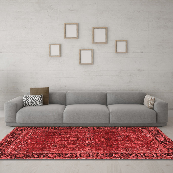 Traditional Red Washable Rugs