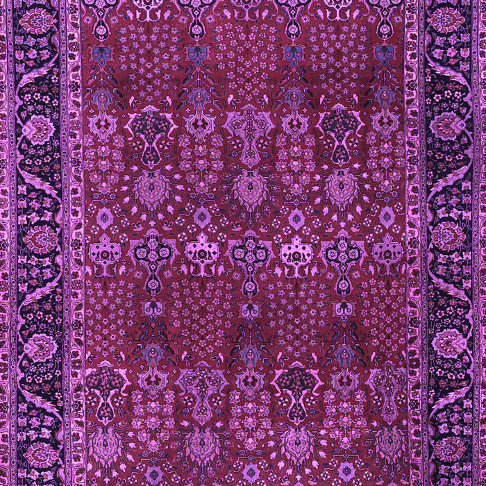 Machine Washable Persian Purple Traditional Area Rugs, wshtr2261pur