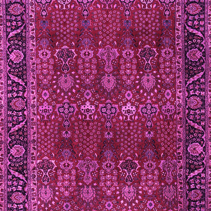 Machine Washable Persian Pink Traditional Rug, wshtr2261pnk