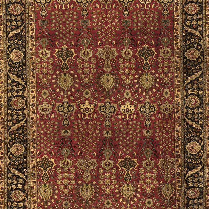 Machine Washable Persian Brown Traditional Rug, wshtr2261brn