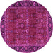 Round Persian Pink Traditional Rug, tr2261pnk