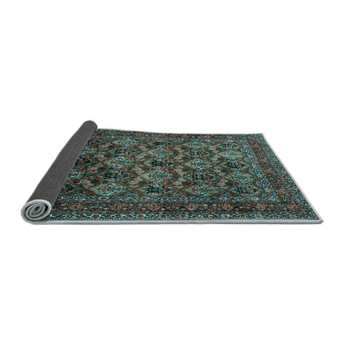 Sideview of Persian Light Blue Traditional Rug, tr2262lblu