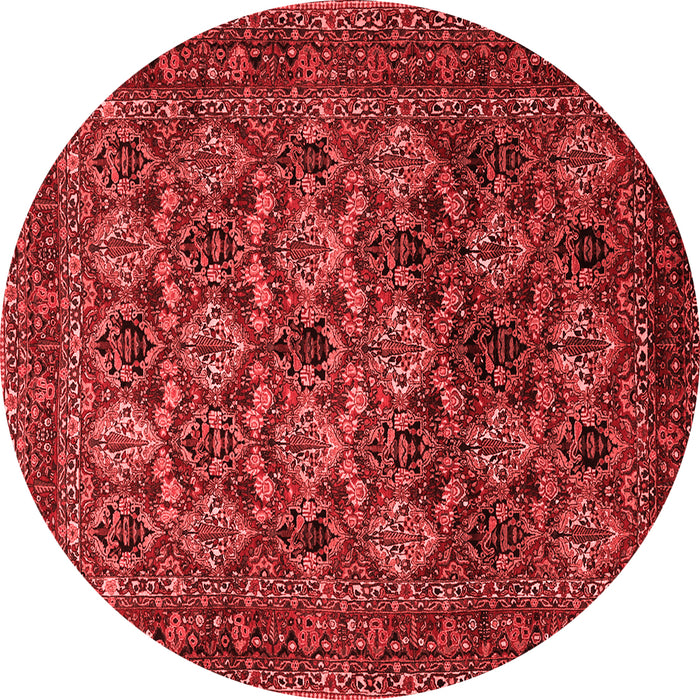 Machine Washable Persian Red Traditional Rug, wshtr2262red