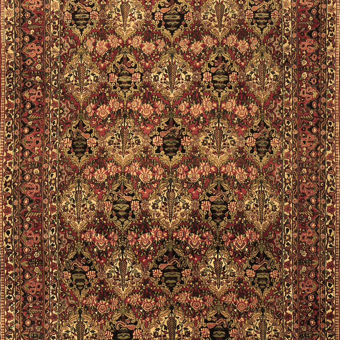 Machine Washable Persian Brown Traditional Rug, wshtr2262brn