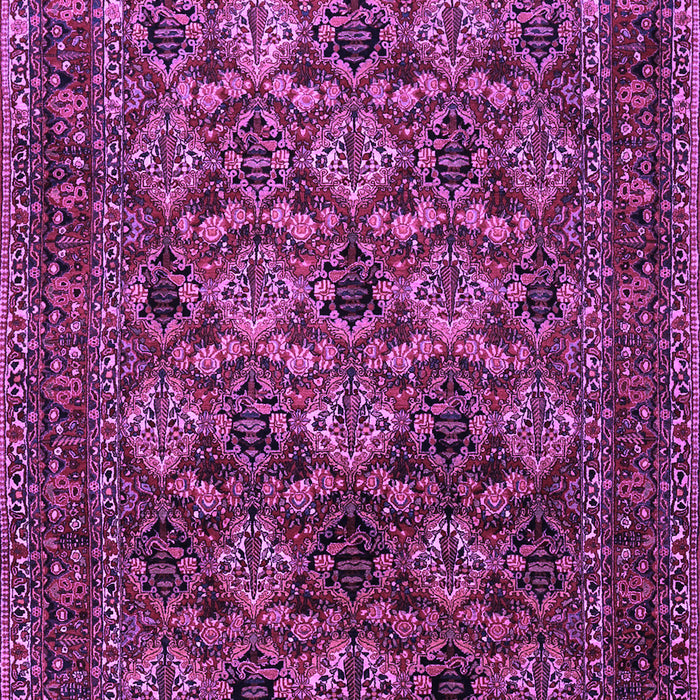 Machine Washable Persian Purple Traditional Area Rugs, wshtr2262pur