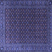 Square Persian Blue Traditional Rug, tr2263blu