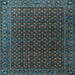Square Persian Light Blue Traditional Rug, tr2263lblu