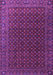 Machine Washable Persian Purple Traditional Area Rugs, wshtr2263pur