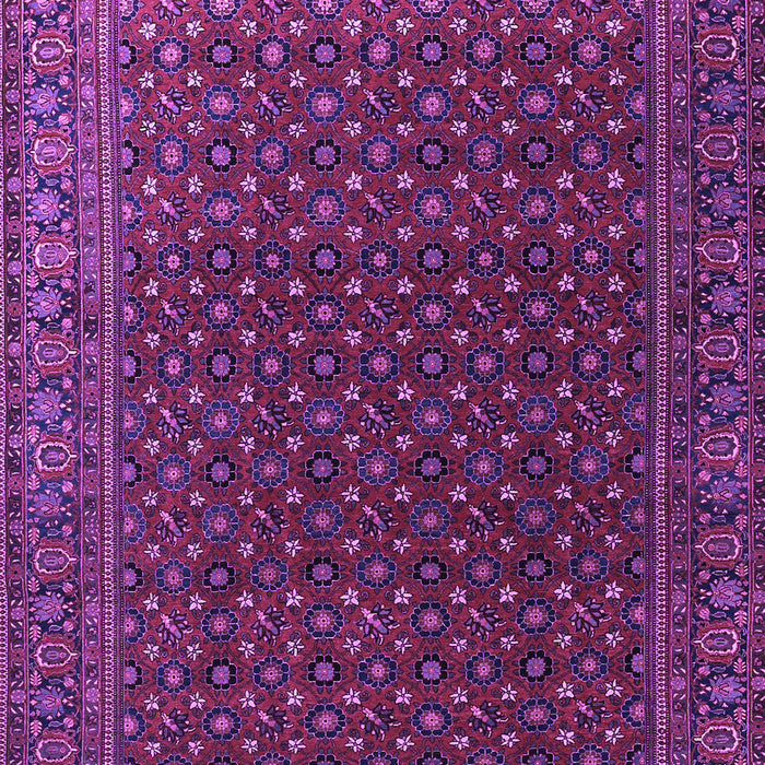 Machine Washable Persian Purple Traditional Area Rugs, wshtr2263pur