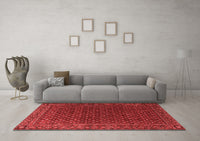 Machine Washable Persian Red Traditional Rug, wshtr2263red