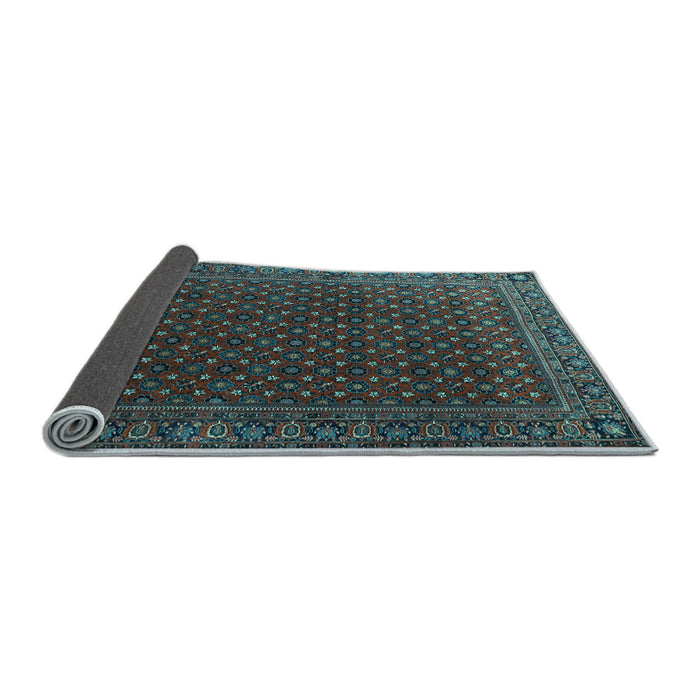 Sideview of Persian Light Blue Traditional Rug, tr2263lblu