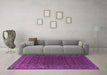 Machine Washable Persian Purple Traditional Area Rugs in a Living Room, wshtr2263pur