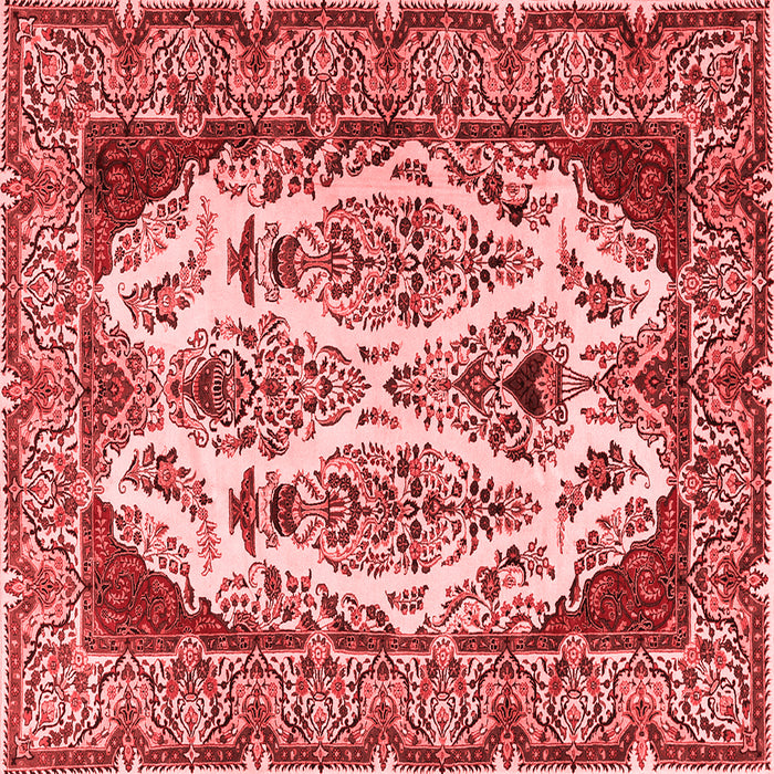 Machine Washable Persian Red Traditional Rug, wshtr2264red