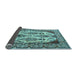 Sideview of Persian Light Blue Traditional Rug, tr2264lblu