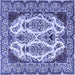 Square Persian Blue Traditional Rug, tr2264blu