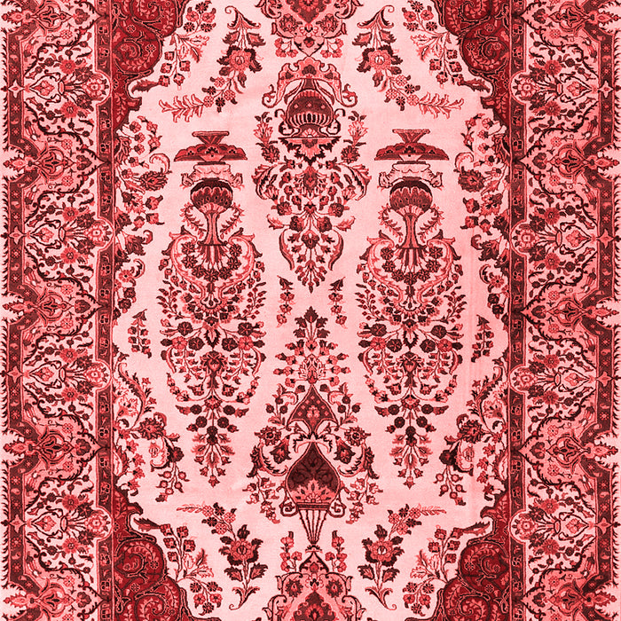Machine Washable Persian Red Traditional Rug, wshtr2264red
