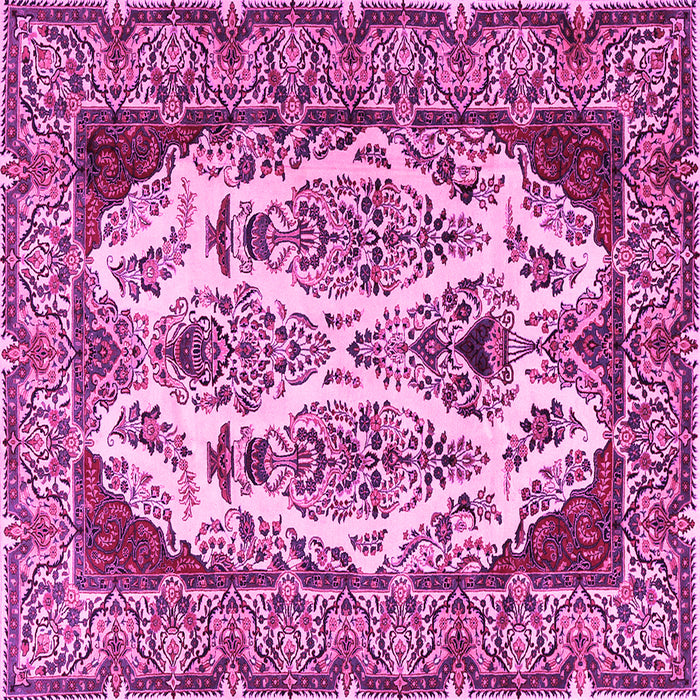 Square Persian Pink Traditional Rug, tr2264pnk