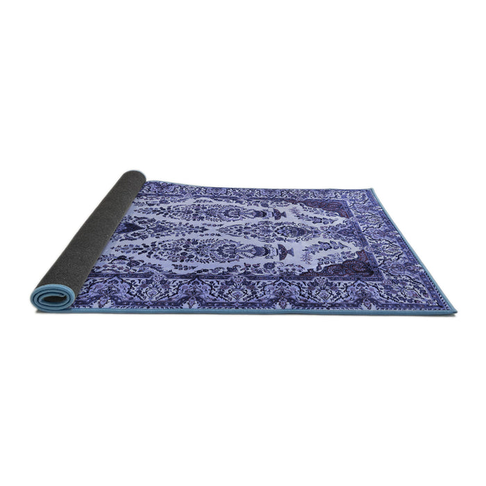 Sideview of Persian Blue Traditional Rug, tr2264blu