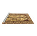 Sideview of Machine Washable Persian Brown Traditional Rug, wshtr2264brn