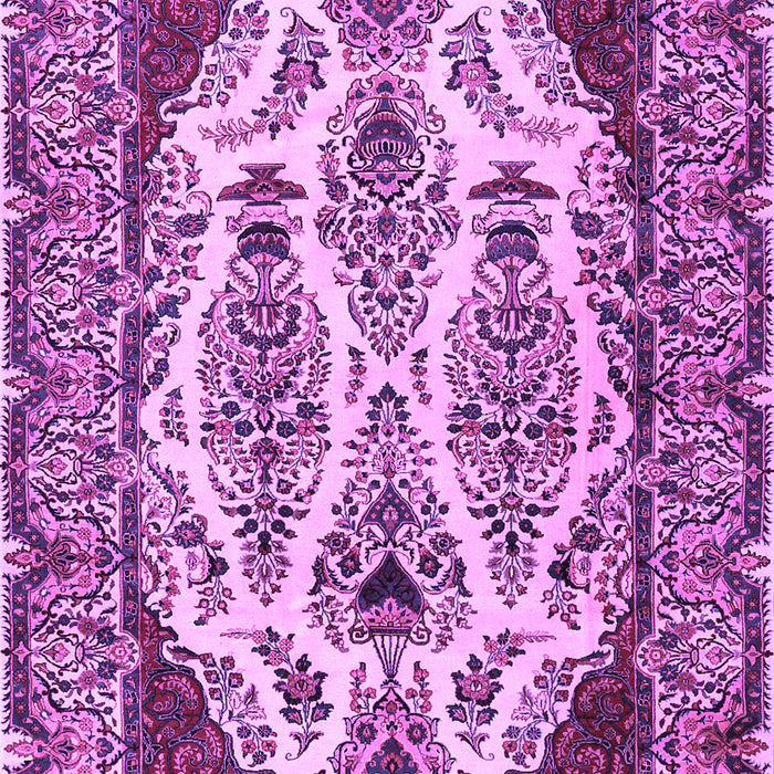 Machine Washable Persian Purple Traditional Area Rugs, wshtr2264pur
