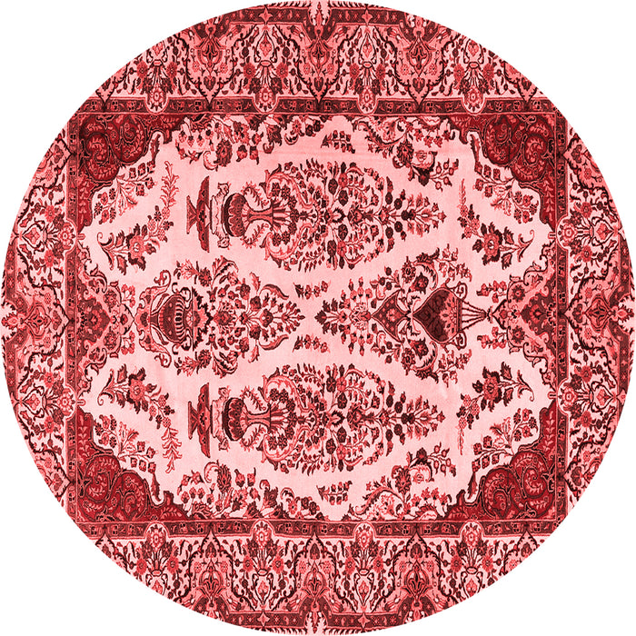 Machine Washable Persian Red Traditional Rug, wshtr2264red