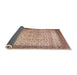 Sideview of Traditional Chestnut Red Persian Rug, tr2265