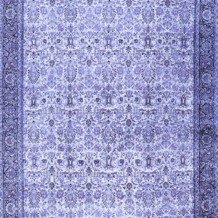Machine Washable Persian Blue Traditional Rug, wshtr2265blu