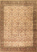 Machine Washable Persian Brown Traditional Rug, wshtr2265brn