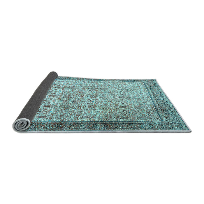 Sideview of Persian Light Blue Traditional Rug, tr2265lblu