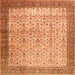 Serging Thickness of Persian Orange Traditional Rug, tr2265org