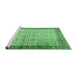 Sideview of Machine Washable Persian Emerald Green Traditional Area Rugs, wshtr2265emgrn