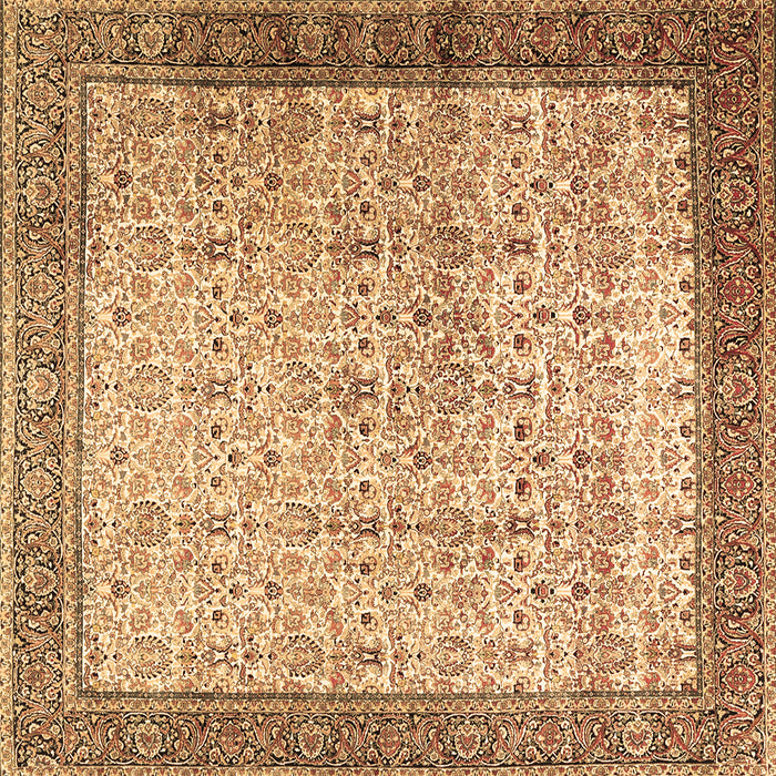 Square Persian Brown Traditional Rug, tr2265brn