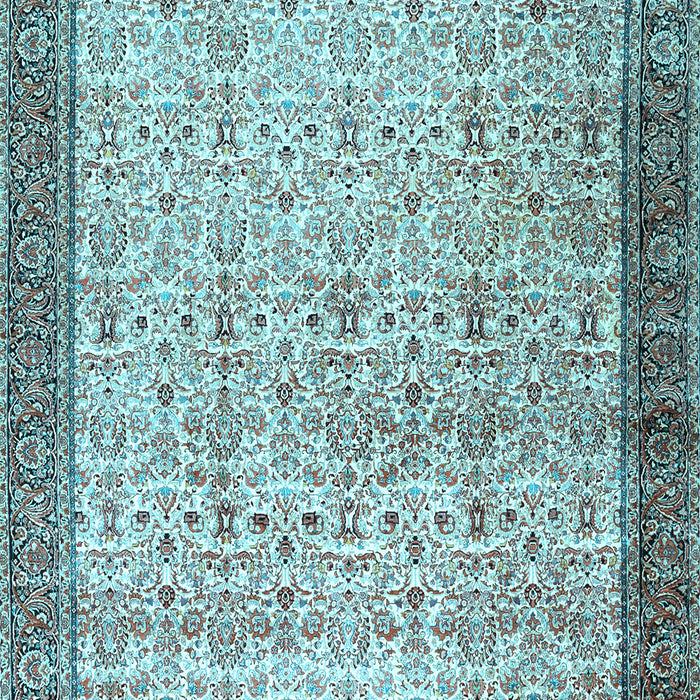 Machine Washable Persian Light Blue Traditional Rug, wshtr2265lblu