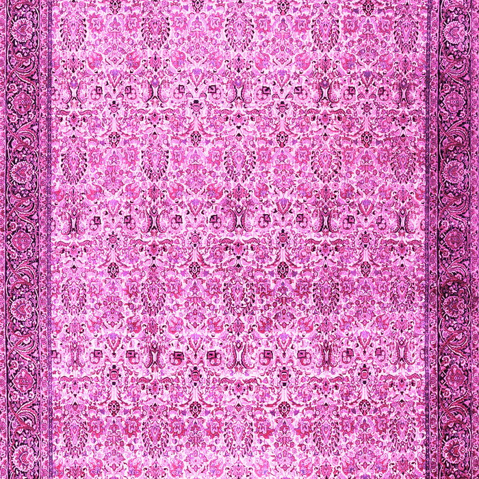 Machine Washable Persian Pink Traditional Rug, wshtr2265pnk