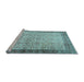 Sideview of Machine Washable Persian Light Blue Traditional Rug, wshtr2265lblu