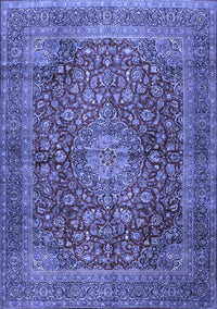 Medallion Blue Traditional Rug, tr2266blu