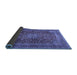 Sideview of Medallion Blue Traditional Rug, tr2266blu