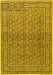 Machine Washable Persian Yellow Traditional Rug, wshtr2267yw