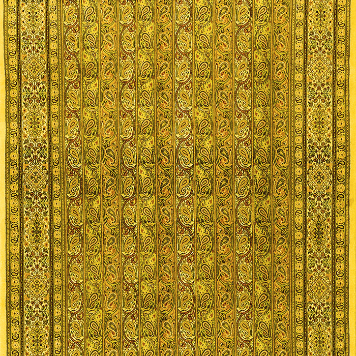Machine Washable Persian Yellow Traditional Rug, wshtr2267yw
