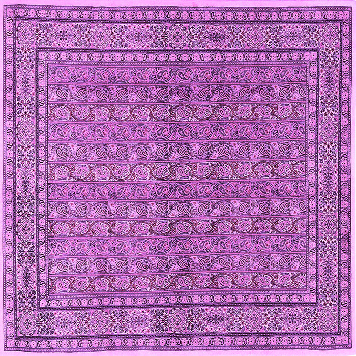 Square Persian Purple Traditional Rug, tr2267pur