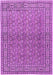 Machine Washable Persian Purple Traditional Area Rugs, wshtr2267pur