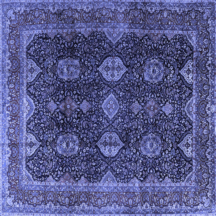 Square Persian Blue Traditional Rug, tr2268blu