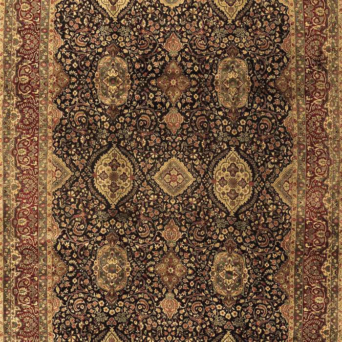 Machine Washable Persian Brown Traditional Rug, wshtr2268brn